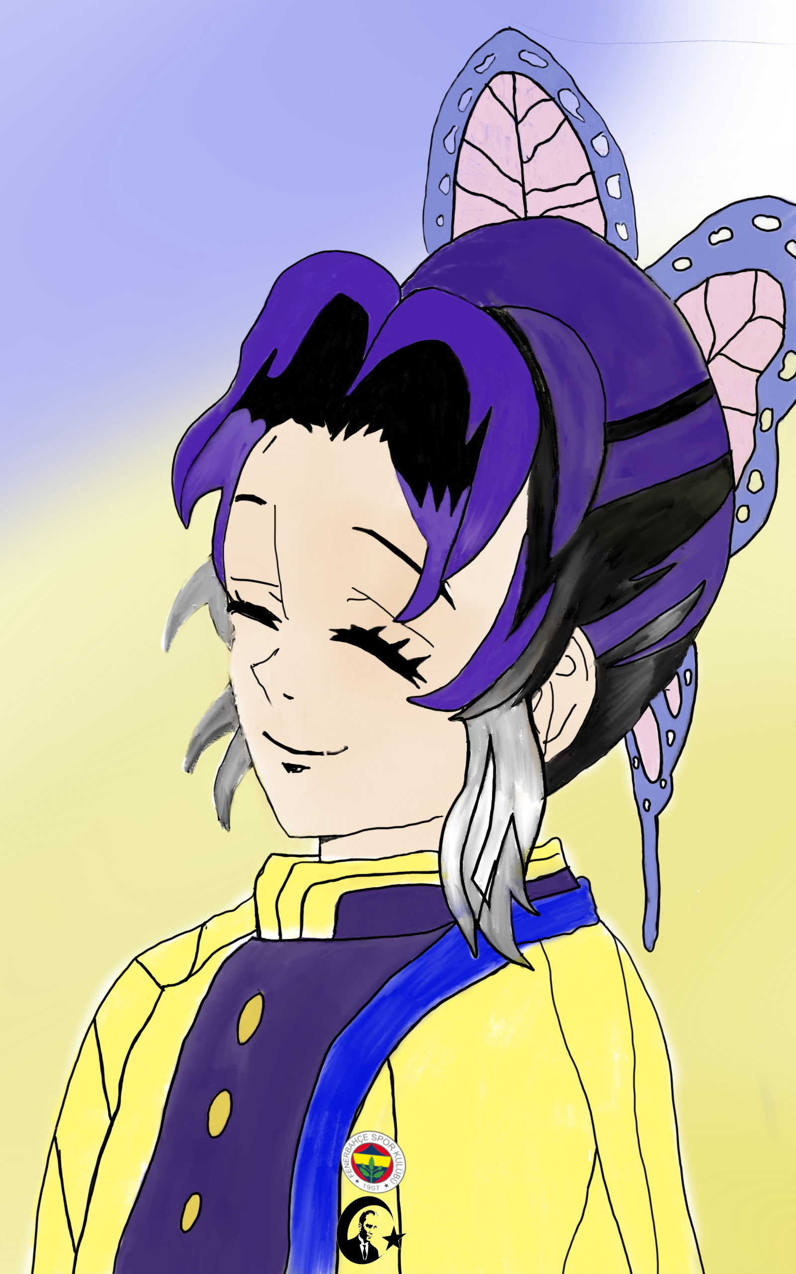 Illustration der Charaktere aus Demon Slayer.